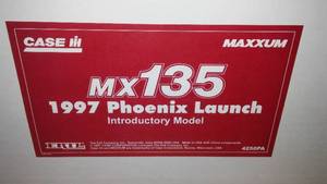 lot 732 image: ERTL Case IH Maxxum Mx 135- Amazing.