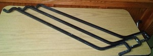 lot 800 image: Wrought Iron Railing Plant Hangers (3)