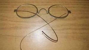 lot 848 image: Antique Wire Rimmed Glasses with newer case.