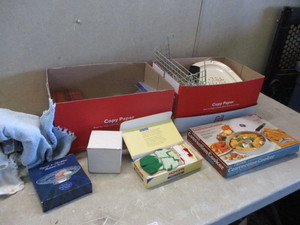 2 Boxes of Nativitys and kitchen antiques
