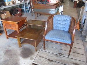 2 End Tables and a Chair