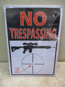 No Trespassing sign