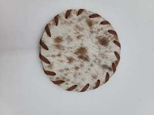 COWHIDE COASTERS