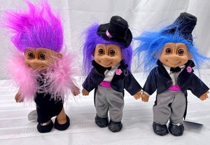 lot 52 image: RUSS Trolls Wedding Party - Stripper, Maid, Flower Girl, Ring Bearer, Travis, Tracey