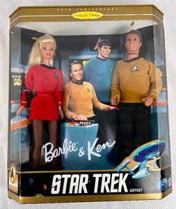 lot 80 image: Pop Culture Barbie & Ken - Star Trek Giftset & Barbie Loves Elvis Giftset
