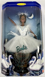 lot 77 image: Lot of 2 DanceBallet Barbies - African American - Swan Lake Swan Queen & Dance Moves
