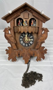 lot 93 image: Cuendet Swiss Musical Movement Cuckoo Clock