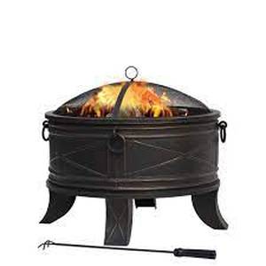 lot 15 image: Hampton Bay Quadripod 26 in. Round Fire Pit