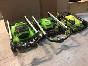 Lot of 3 Assorted and Mixed Lawn Mowers Customer Returns See Pictures