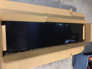 Ready-to-Assemble 24-Gauge Steel Freestanding Garage Cabinet in Black (36 in. W x 72 in. H x 18 in. D) by Husky Customer Returns See Pictures