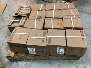 Pallet of 15 Boxes of Moroccan Concrete Charcoal 8 in. x 9 in. Glazed Porcelain Hexagon Floor and Wall Tile (9.37 sq. ft.Case) by Marazzi Customer Returns See Pictures