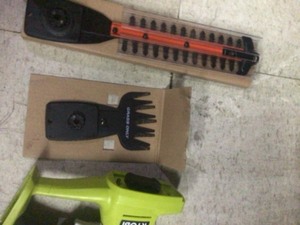 lot 13 image: RYOBI ONE 18V Cordless Battery Grass Shear and Shrubber Trimmer (Tool Only)