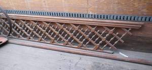 Some nice pieces of architectural salvage, one section of the railing is 11 ft long and the other is 87 x 23 tall, and includes hand rail as well