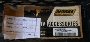 ATV Mesh front rack - Moose brand - new, was returned because there were some washers missing