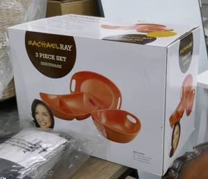New set of Rachel Ray serving ware, 3 pc