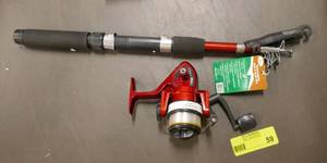 Brand New Telescoping fishing rod and spinning reel