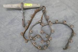 Vintage reindeer bells (still sound good) and hook