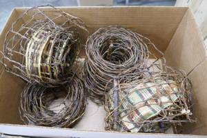 Box of bendable Christmas ribbon