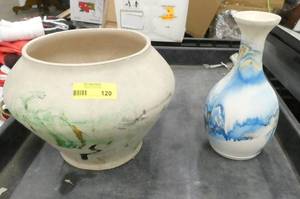 2 Nemadji Indian Pottery pieces in good condition