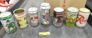 Vintage Beer cans, the 3 in the second picture are unopened
