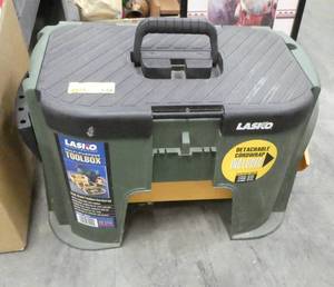 a Step Toolbox (missing latch) full of tools