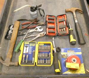 Lot of mis tools and driver bit sets