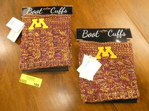 2 new Univ of MN Boot Cuffs