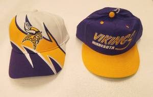 2 New Mens Vikings caps