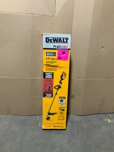DEWALT FLEXVOLT 60-Volt MAX Lithium- Ion Electric Cordless Attachment Capable String Trimmer (Tool Only). See Pictures