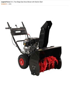 Legend Force 24 in. Two-Stage Gas Snow Blower with Electric Start. See Pictures