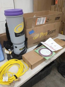 PROTEAM Super CoachVac 10 Qt. Commercial Backpack Vacuum Cleaner with Xover Multi-Surface 2-Piece Wand Tool Kit