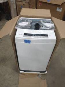 MAGIC CHEF 1.6 cu. ft. Compact White Top Load Washing Machine, Portable with Stainless Steel Tub