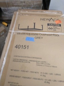 NEWAGE VersaRac Gray Adjustable Steel Overhead Garage Storage Rack (48 in W x 96 in D)