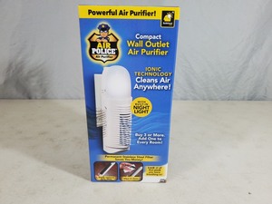 lot 20 image: New Air Police wall Outlet Air Purifier with Nightlight