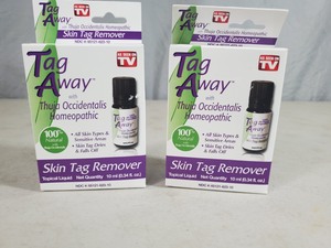 lot 28 image: 2 New Bottles of Tag Away Skin Tag Removal