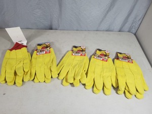 lot 50 image: 5 New Pair of Large Chore Gloves
