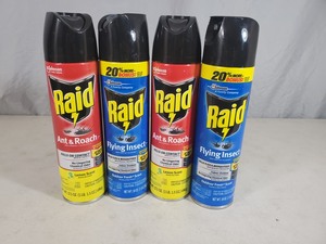 lot 53 image: 4 New Cans of Raid
