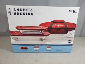 lot 69 image: New Anchor Hocking 6 Piece Bake and Take Set