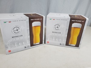 lot 84 image: 12 New Italian Pilsner Beer Glasses