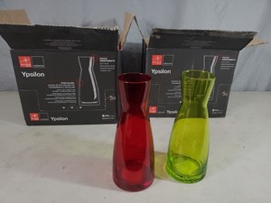 lot 88 image: 11 New Italian Colored Vases  Jars