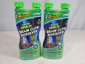 lot 104 image: New Green Gobbler Drain Clog Dissolver
