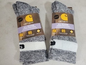 lot 106 image: 2 New Pair of Womens Carhartt All Season Hiker Crew Socks