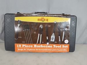 lot 129 image: New 18 Piece BBQ Tool Set