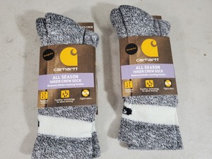 lot 157 image: 2 New Pair of Womens Carhartt All Season Hiker Crew Socks