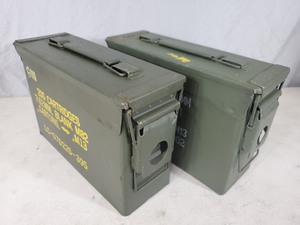 lot 40A image: Pair of 30 Cal. US Military Ammo Cans