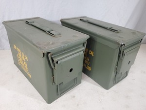 lot 167 image: Pair of 50 Cal. US Military Ammo Cans