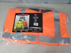 lot 174 image: New High Vis ANSI Bomber Jacket Size Small