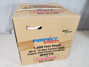 lot 180 image: New Spool of RG-6 Coaxial Cable - 1,000 ft