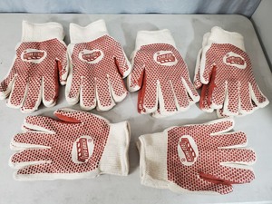 lot 181 image: 6 New Pairs Red Brick High Heat  General Purpose Work Gloves