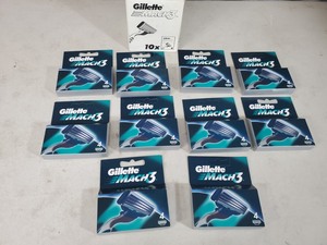 lot 193 image: 40 New Gillette Mach 3 Razor Cartridges